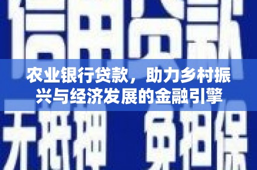 泗阳农业银行贷款，助力乡村振兴与经济发展的金融引擎