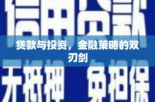 泗阳贷款与投资，金融策略的双刃剑