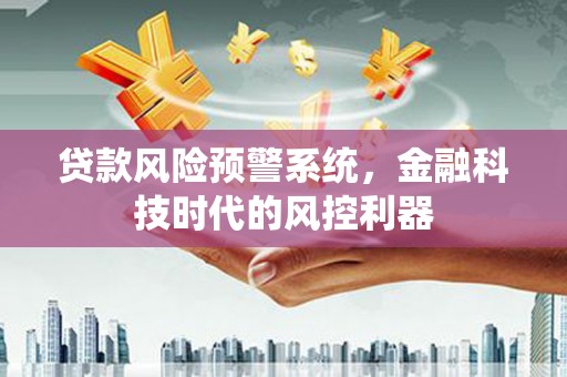 泗阳贷款风险预警系统，金融科技时代的风控利器