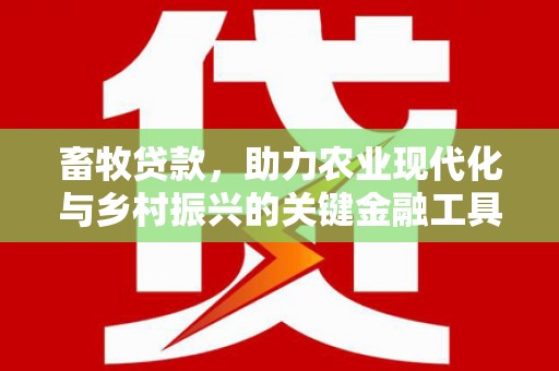 泗阳畜牧贷款，助力农业现代化与乡村振兴的关键金融工具