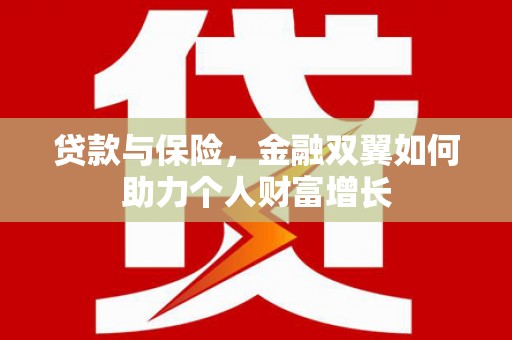 泗阳贷款与保险，金融双翼如何助力个人财富增长