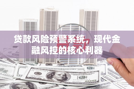 泗阳贷款风险预警系统，现代金融风控的核心利器