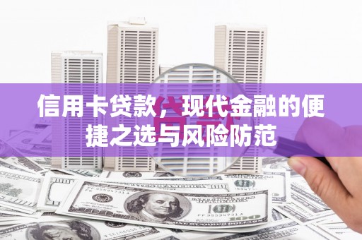 泗阳信用卡贷款，现代金融的便捷之选与风险防范