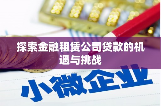 泗阳探索金融租赁公司贷款的机遇与挑战