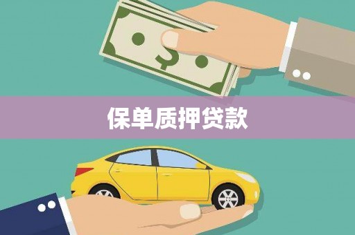 泗阳保单质押贷款