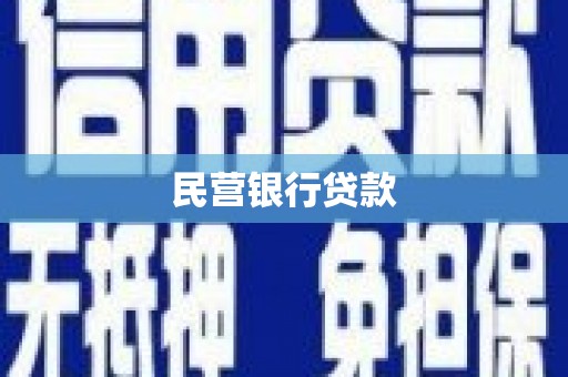 泗阳民营银行贷款