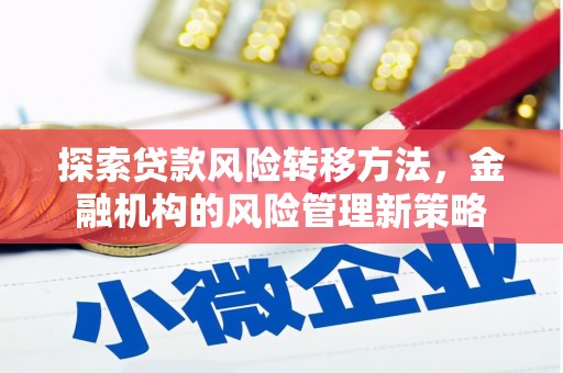 泗阳探索贷款风险转移方法，金融机构的风险管理新策略