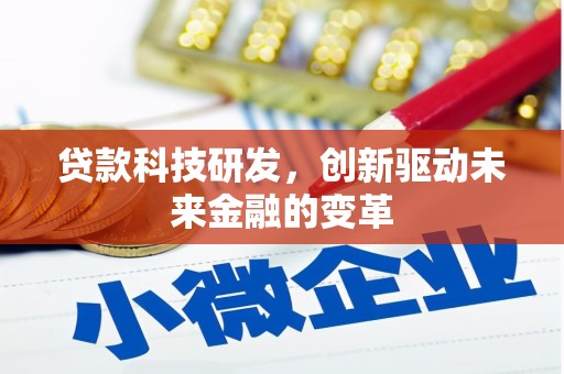 泗阳贷款科技研发，创新驱动未来金融的变革