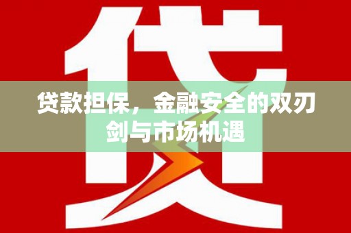 泗阳贷款担保，金融安全的双刃剑与市场机遇