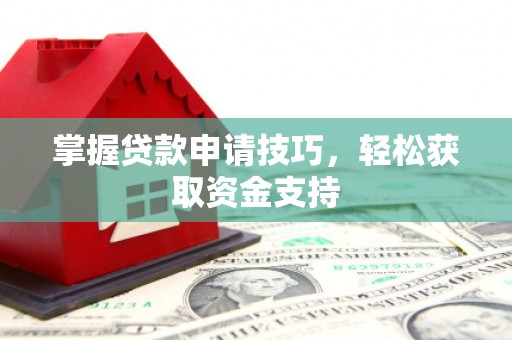 泗阳掌握贷款申请技巧，轻松获取资金支持