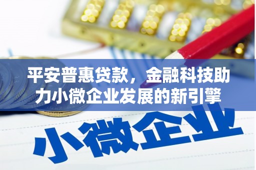泗阳平安普惠贷款，金融科技助力小微企业发展的新引擎
