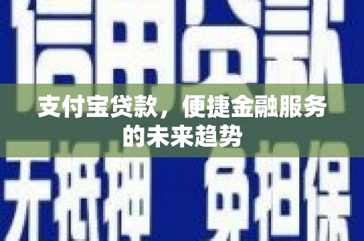 泗阳支付宝贷款，便捷金融服务的未来趋势