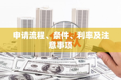 泗阳申请流程、条件、利率及注意事项