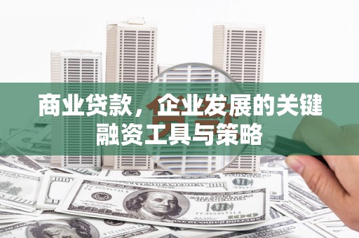 泗阳商业贷款，企业发展的关键融资工具与策略
