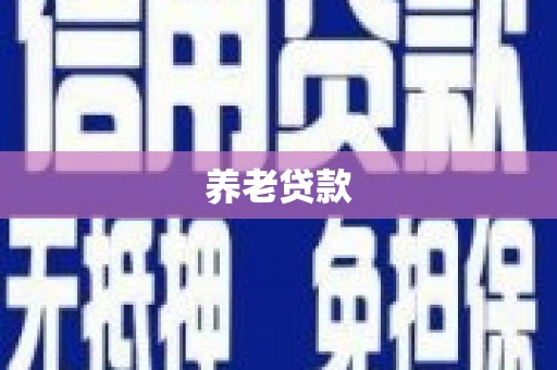 泗阳养老贷款