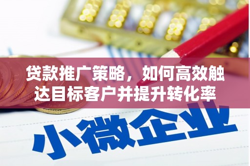 泗阳贷款推广策略，如何高效触达目标客户并提升转化率