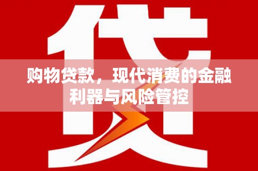 泗阳购物贷款，现代消费的金融利器与风险管控