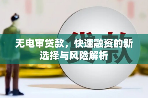 泗阳无电审贷款，快速融资的新选择与风险解析