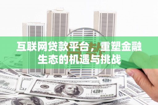 泗阳互联网贷款平台，重塑金融生态的机遇与挑战