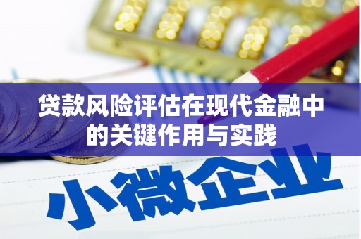 泗阳贷款风险评估在现代金融中的关键作用与实践