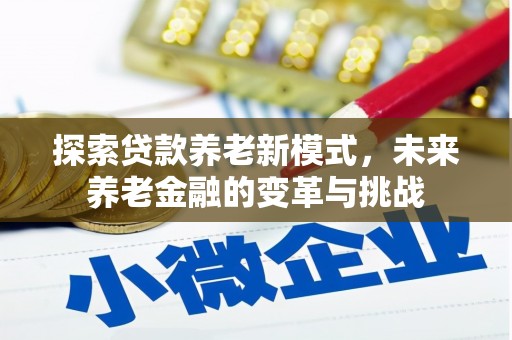 泗阳探索贷款养老新模式，未来养老金融的变革与挑战