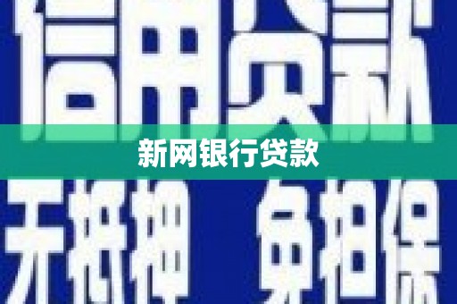 泗阳新网银行贷款