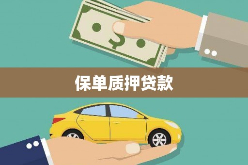 泗阳保单质押贷款