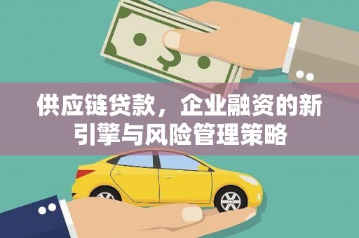 泗阳供应链贷款，企业融资的新引擎与风险管理策略