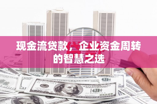 泗阳现金流贷款，企业资金周转的智慧之选