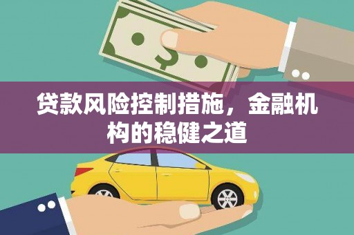 泗阳贷款风险控制措施，金融机构的稳健之道