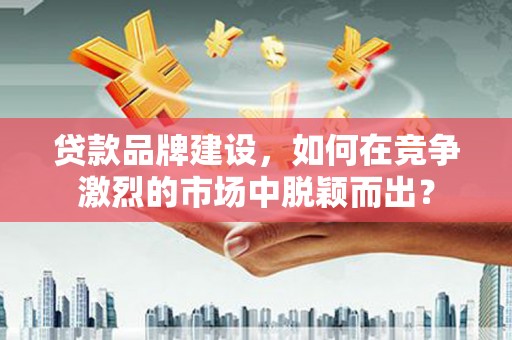 泗阳贷款品牌建设，如何在竞争激烈的市场中脱颖而出？
