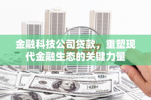 泗阳金融科技公司贷款，重塑现代金融生态的关键力量