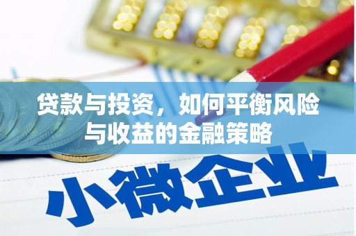 泗阳贷款与投资，如何平衡风险与收益的金融策略