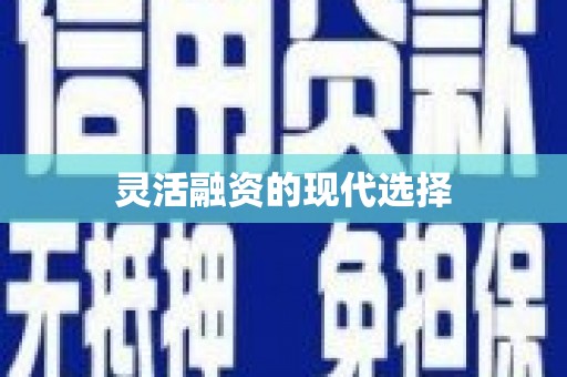 泗阳灵活融资的现代选择