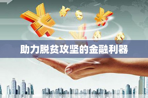 泗阳助力脱贫攻坚的金融利器