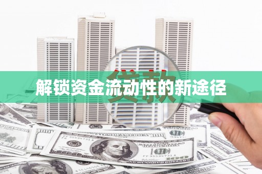 泗阳解锁资金流动性的新途径