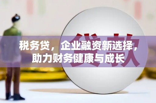 泗阳税务贷，企业融资新选择，助力财务健康与成长