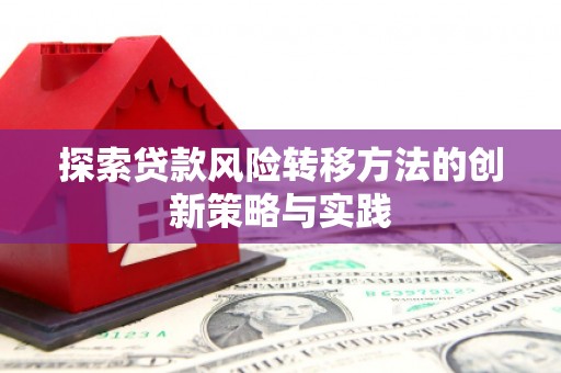 泗阳探索贷款风险转移方法的创新策略与实践