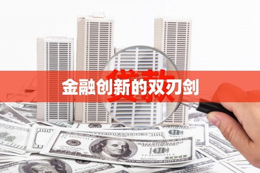 泗阳金融创新的双刃剑